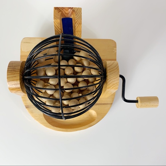 Accents Vintage Bingo Cage With Wooden Balls Poshmark